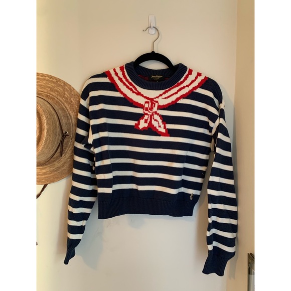 Cutest Intarsia Stripe Sweater NWOT Juicy Couture - Picture 5 of 7